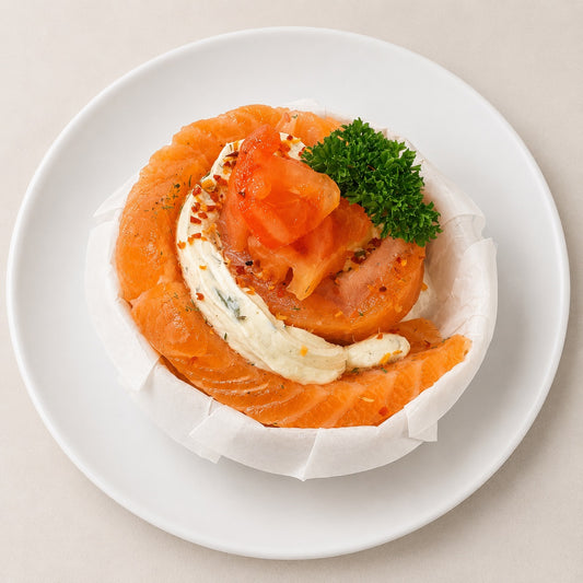 Zalm in roomkaas